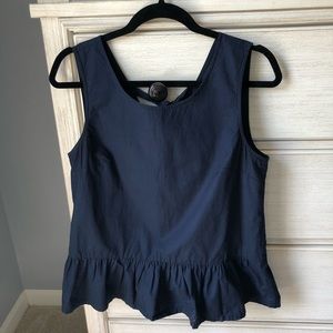 J. Crew peplum tank 💙